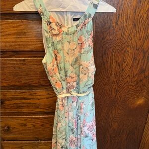 Tommy Hilfiger Floral Print Dress - Mint and Peach